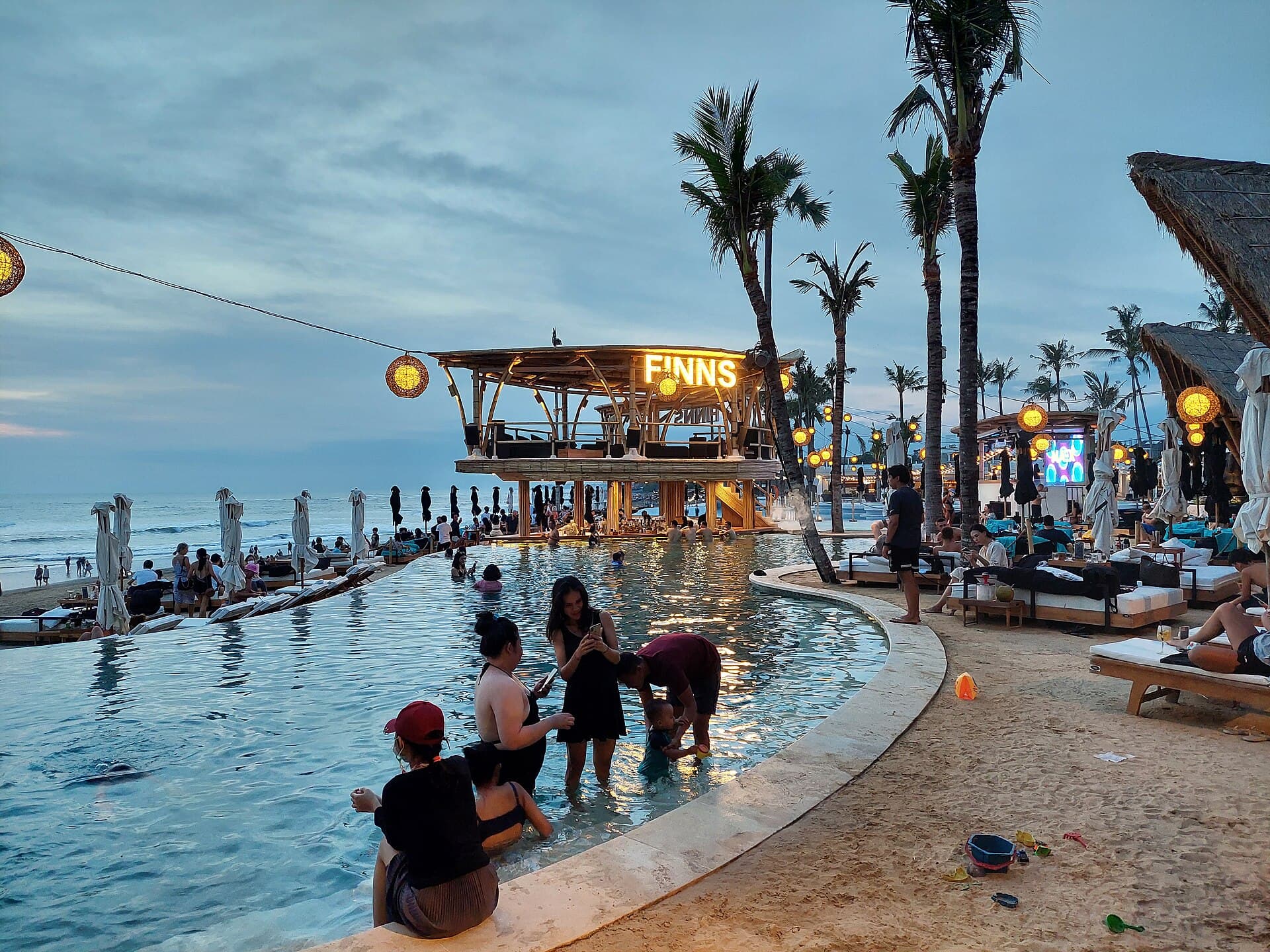 Beach club and surf at Canggu, Bali