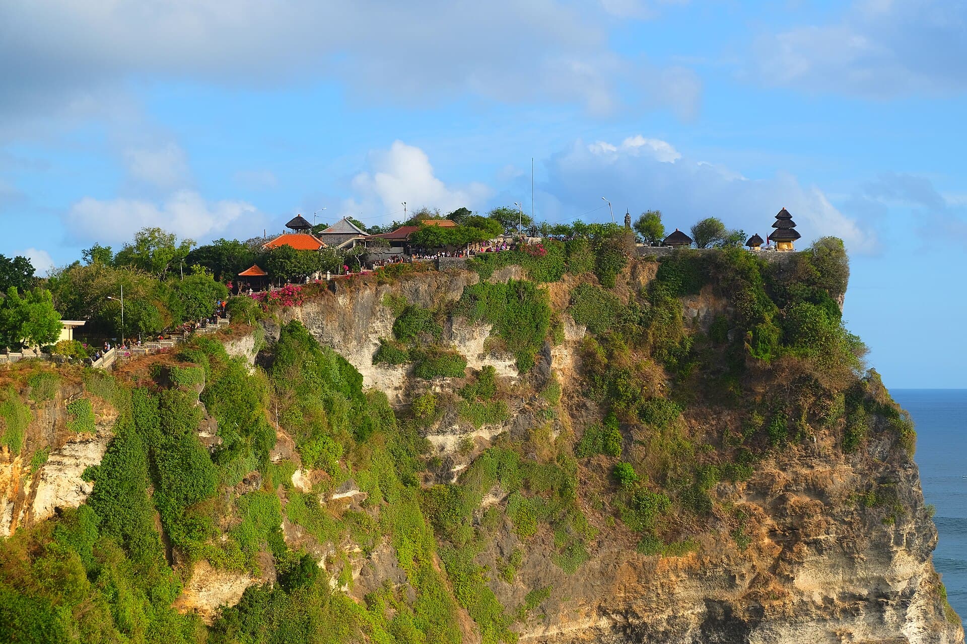 Uluwatu temple on the cliffs above the sea, Bali