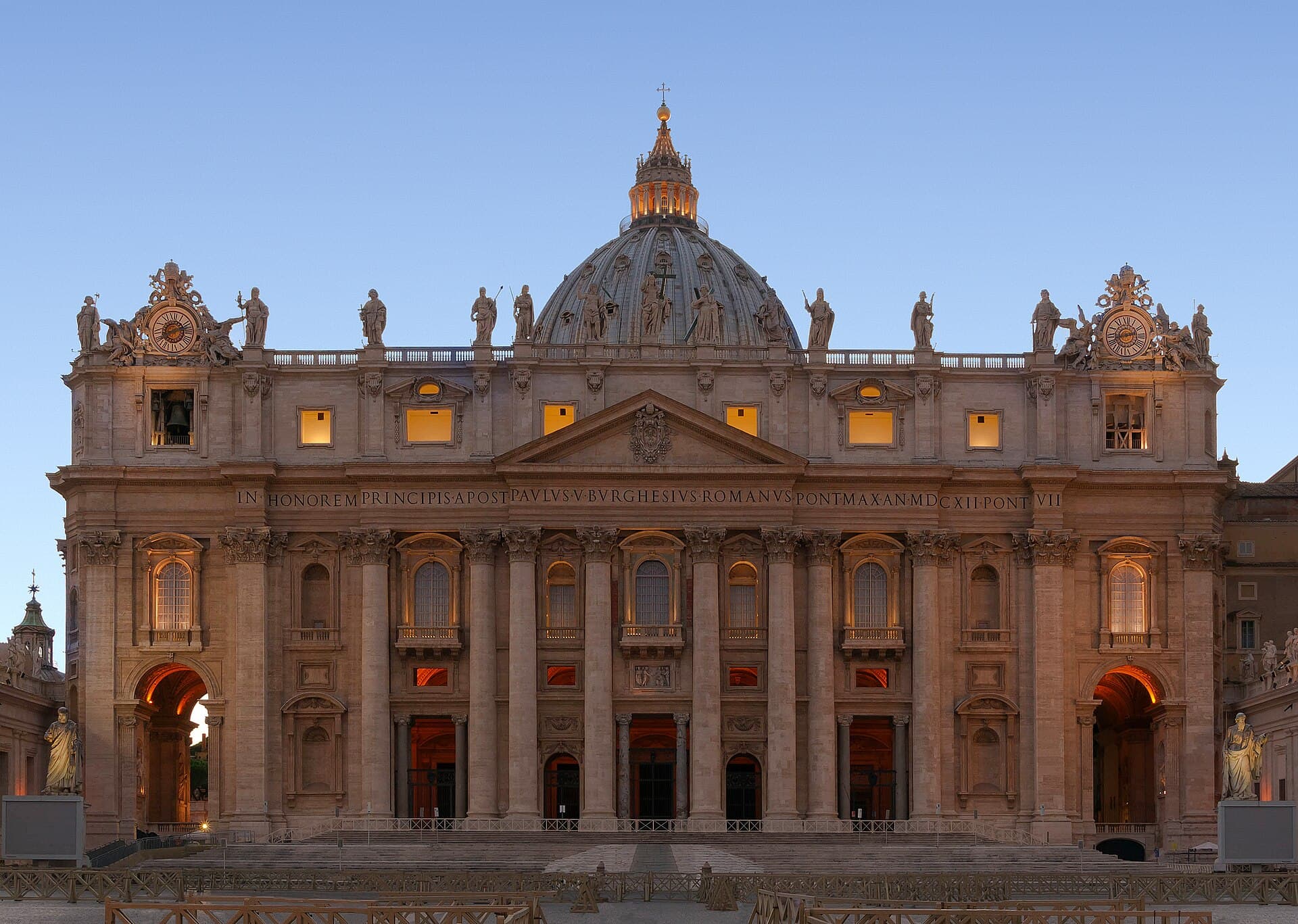 St Peter’s Basilica and square, Vatican City, Rome, Italy