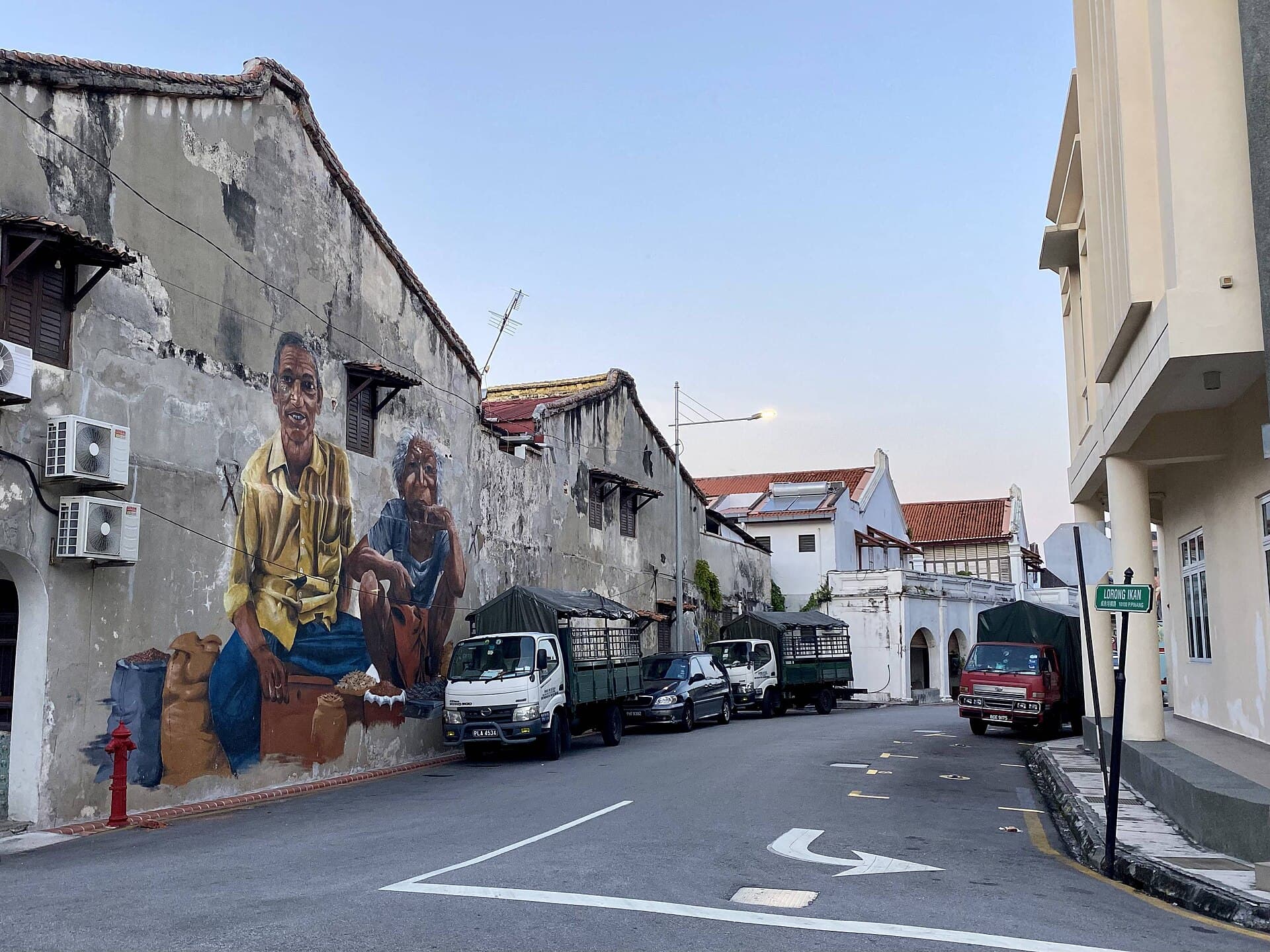 Street art in the lanes of George Town, Penang, Malaysia