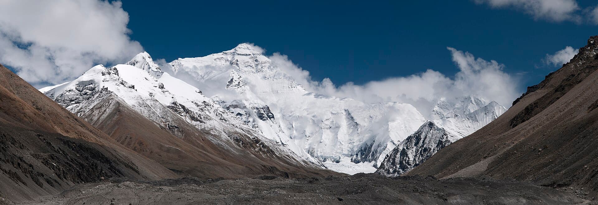 The Himalayan skyline with Mount Everest, Nepal