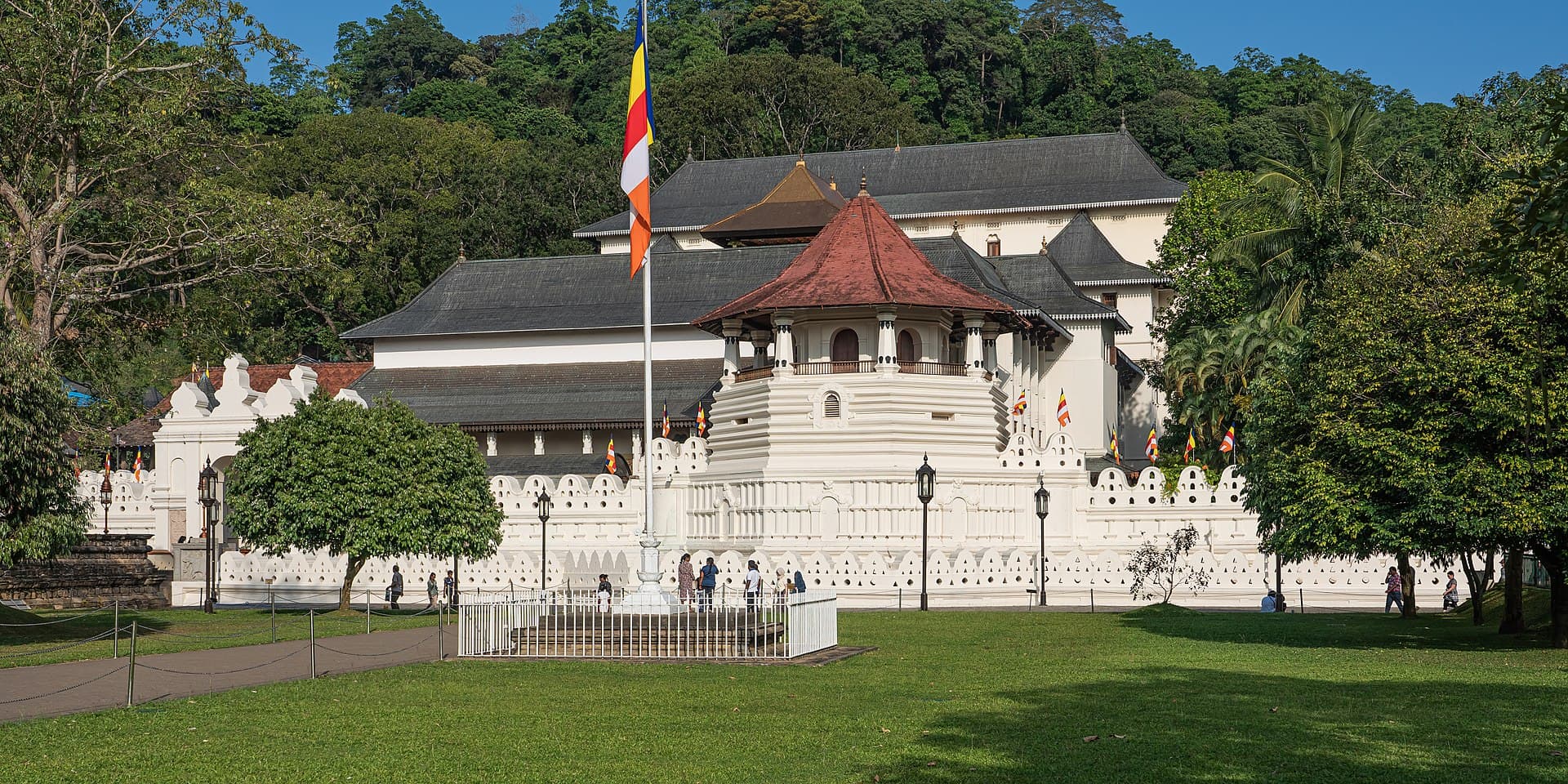 The Temple of the Sacred Tooth Relic in Kandy, Sri Lanka