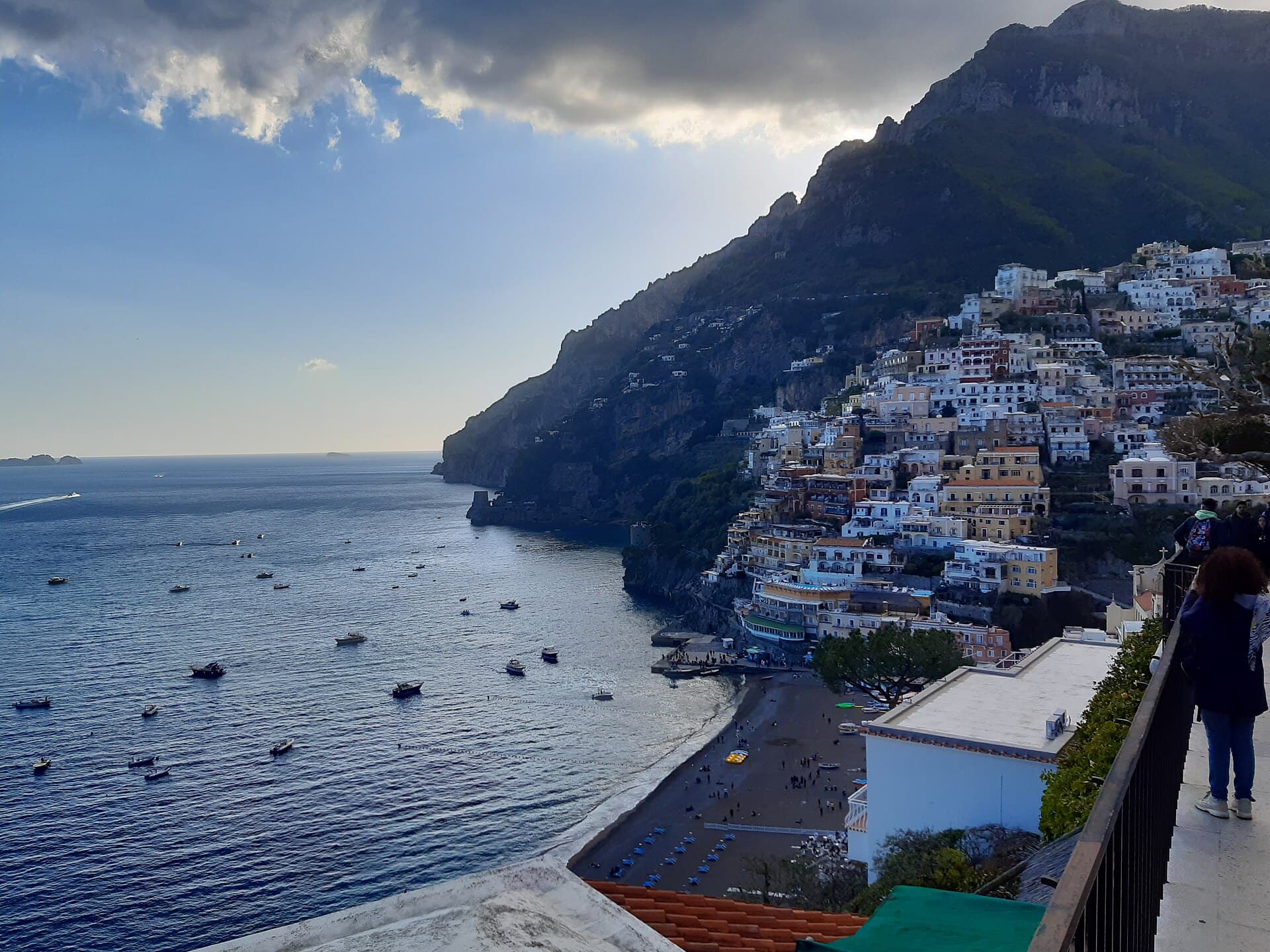 The cliffside town of Positano on the Amalfi Coast, Italy